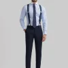 PANTALON TWILL CRUZADO AZUL MARINO