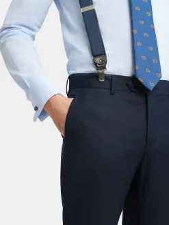 PANTALON TWILL CRUZADO AZUL MARINO