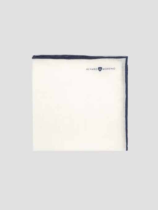 PAÑUELO LINO AZUL