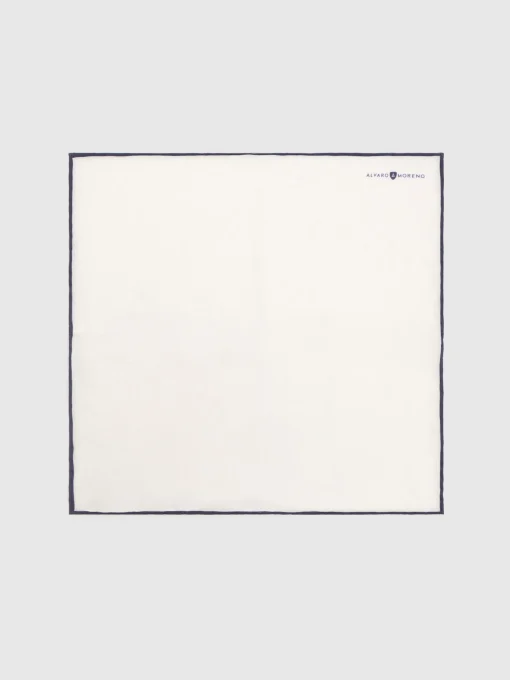 PAÑUELO LINO AZUL MARINO