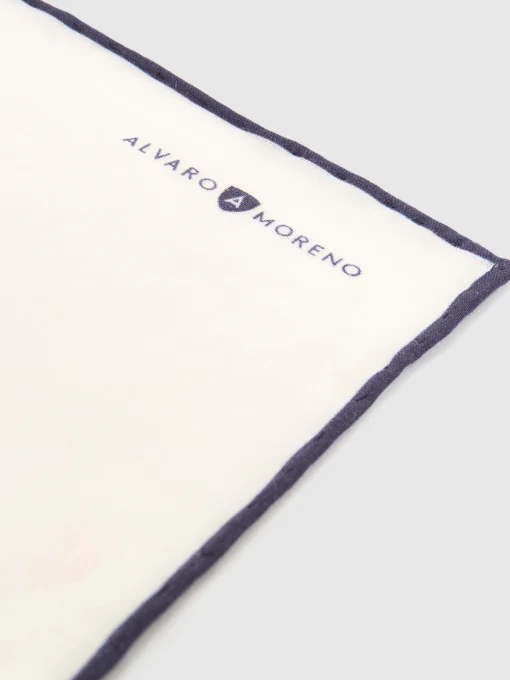 PAÑUELO LINO AZUL MARINO