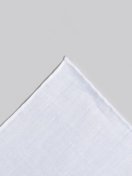 PAÑUELO LINO BLANCO