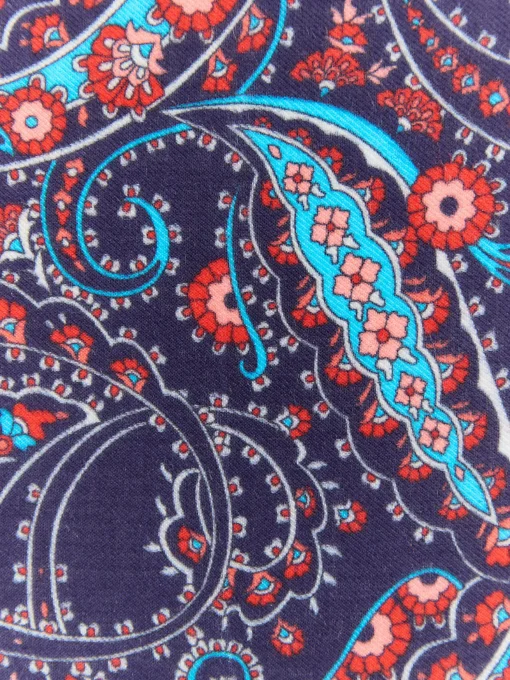 PAÑUELO PRINT AZUL MARINO