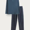 PIJAMA FRANELA CUADROS VERDE