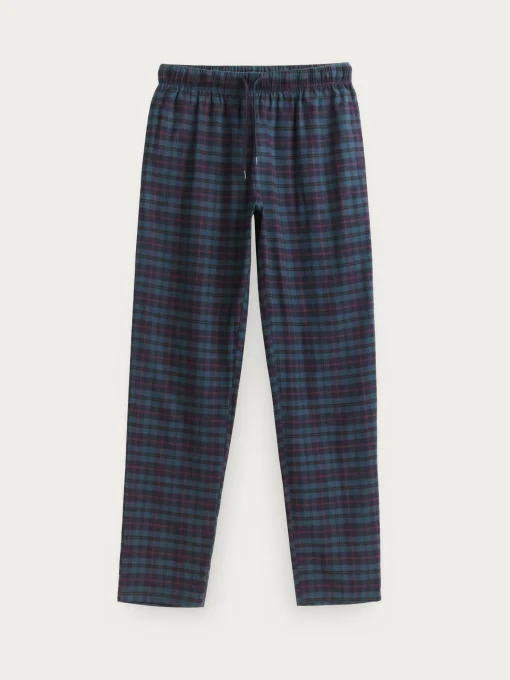 PIJAMA FRANELA CUADROS VERDE