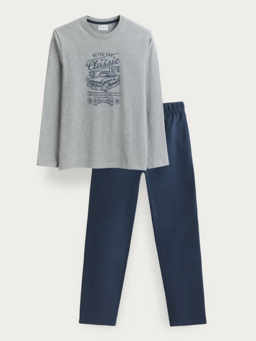 PIJAMA RETROCAR GRIS
