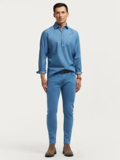 POLERA DENIM AZUL