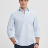 POLERA PIN POINT CELESTE
