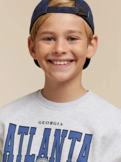 SUDADERA ATLANTA KIDS GRIS