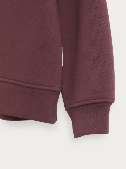 SUDADERA BASICA KIDS BURDEOS