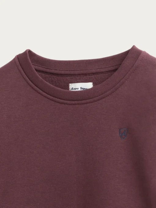 SUDADERA BASICA KIDS BURDEOS