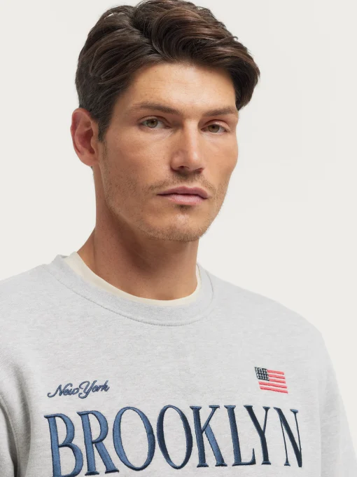 SUDADERA BROOKLYN GRIS