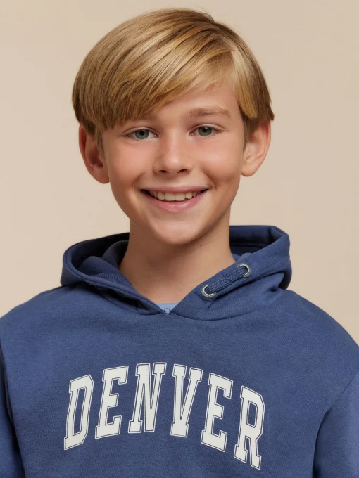 SUDADERA DENVER KIDS AZUL