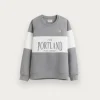 SUDADERA PORTLAND KIDS GRIS