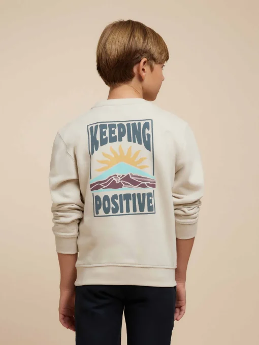 SUDADERA POSITIVE KIDS CRUDO