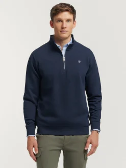 SUDADERA SINGLE AZUL MARINO